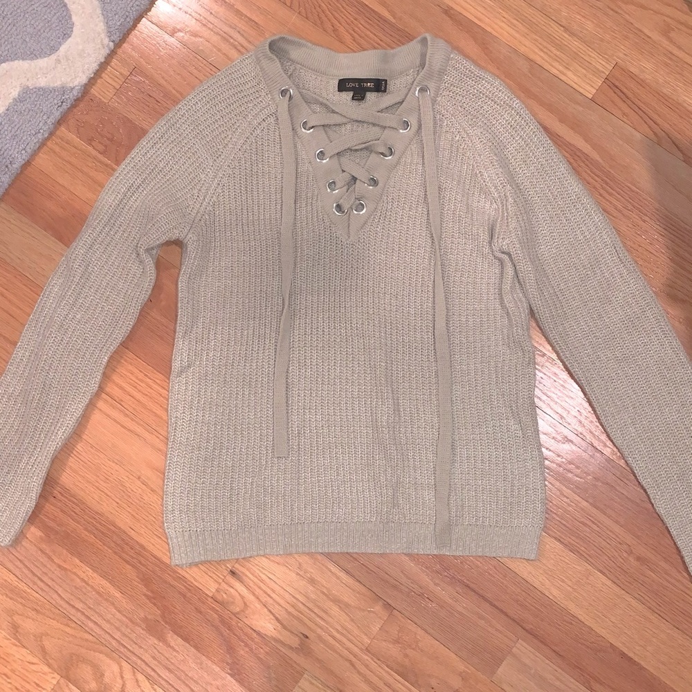 Beige Pullover Sweater